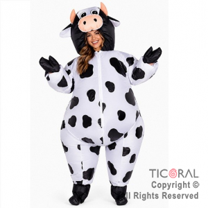 DISFRAZ INFLABLE VACA ADULTO 2.4 MT X 1